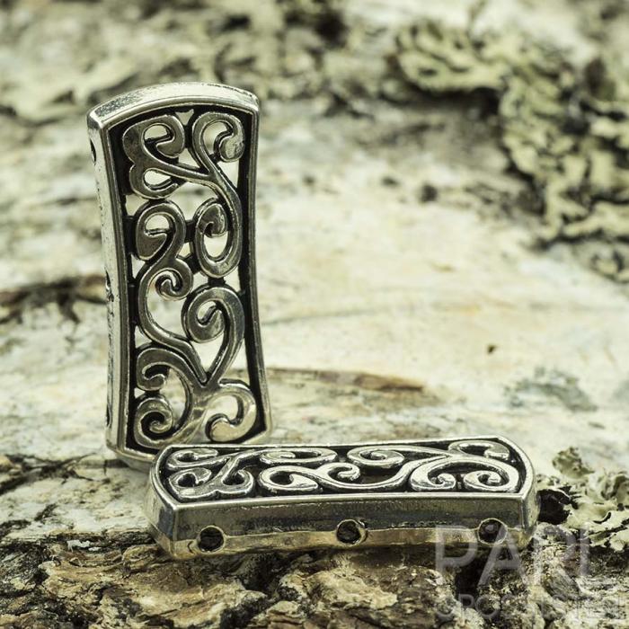 Avdelare Slinga 4x26 mm, Antiksilver (st)