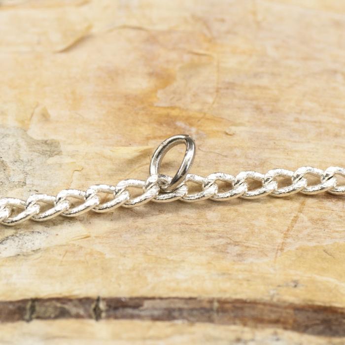 Smyckeskedja 1,4x2 mm, Silverfärg (meter)