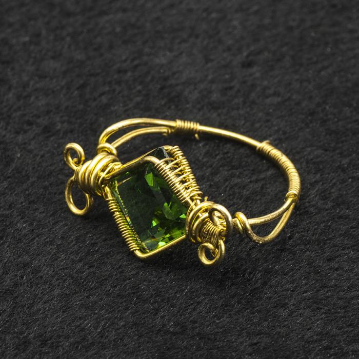 Swarovski Square 10x10 mm, Green Tourmaline (st)