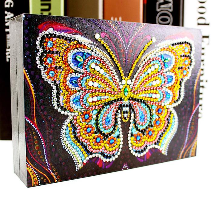 Diamond Painting Smyckeskrin 18 x 13 x 4 cm, Fjäril