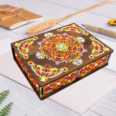 Diamond Painting Smyckeskrin 20 x 15 cm, Eld