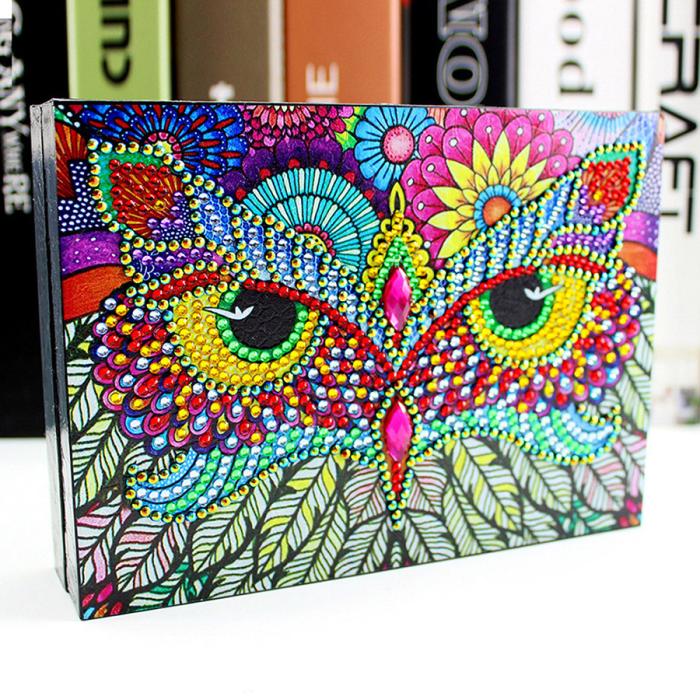 Diamond Painting Smyckeskrin 18 x 13 x 4 cm, Uggla