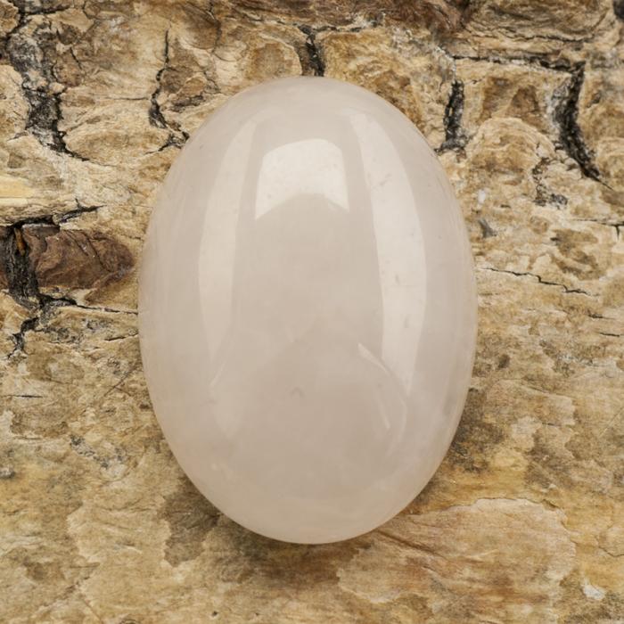 Cabochon Rosenkvarts 13x18 mm, Rosa (st)
