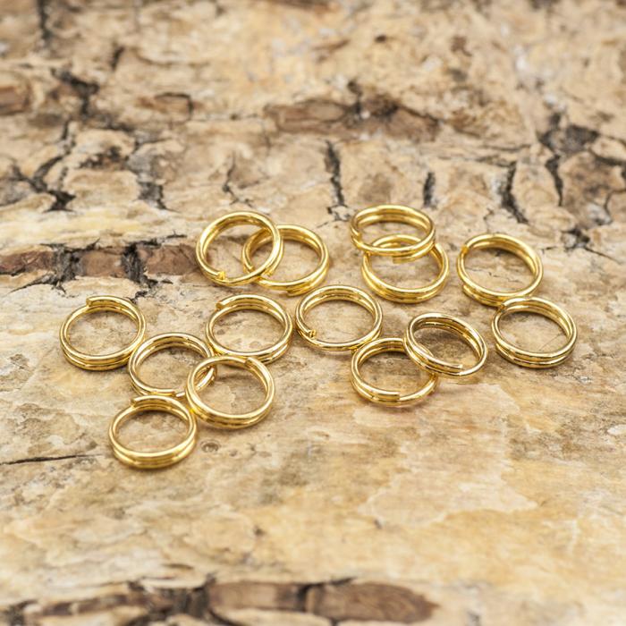Splitring i Rostfritt stål 5 mm, Guldfärg (20st)