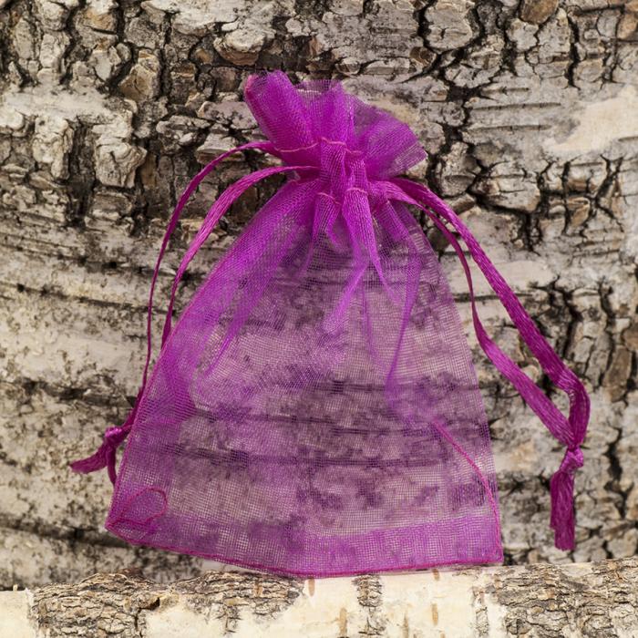 Tygpåse organza 7x9 cm, Färgmix (10st)