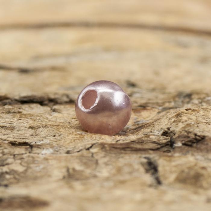 Rund akrylpärla 4 mm, Ljuslila (3g)