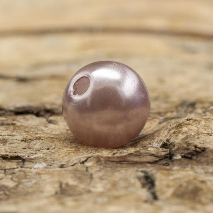 Rund akrylpärla 6 mm, Ljuslila (50st)