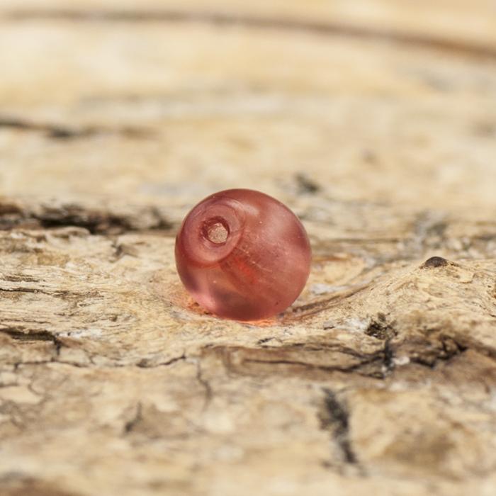 Frostad glaspärla 4 mm, Bordeaux (60st)