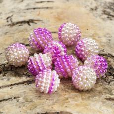 Bubbelp&auml;rla 12 mm, Magenta (5st)