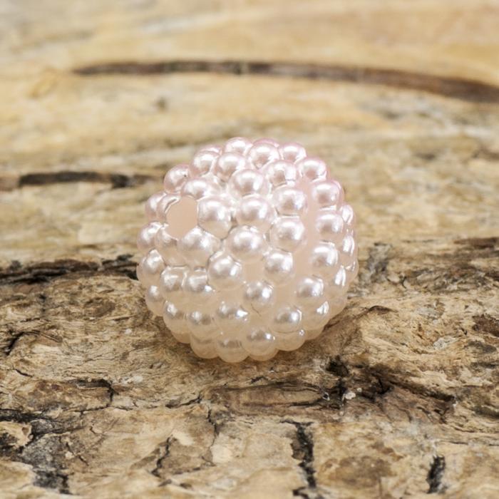 Bubbelpärla 10 mm, Rosa (5st)