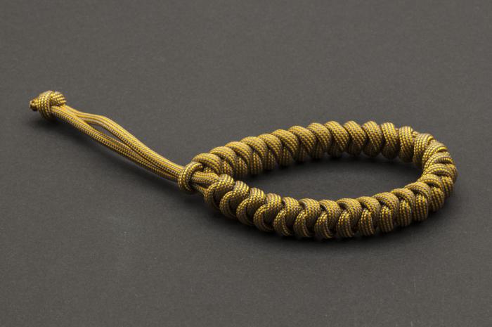 Paracord 550, Grey Orange Stripes (meter)