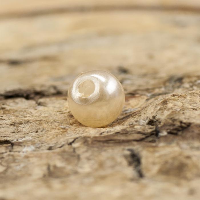Rund akrylpärla 4 mm, Champagne (3g)