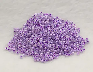 Seed Beads opak lustered 2,6 mm, RosaLila (20g)