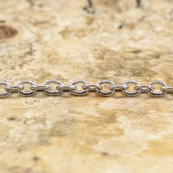 Ringkedja i Rostfritt stål 1,5x2 mm (meter)