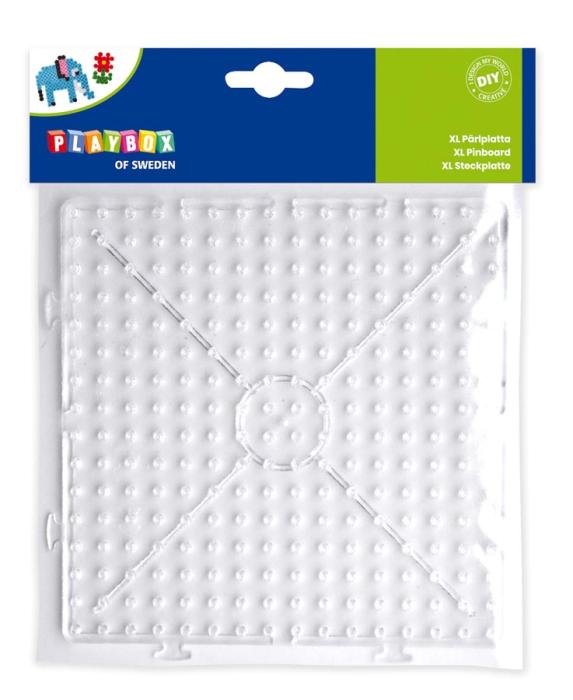 Pärlplatta XL - Byggbar kvadrat 16 cm (st)