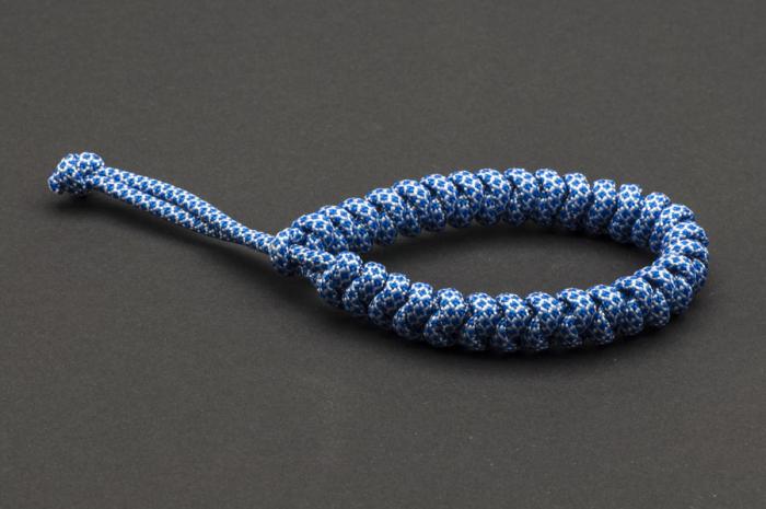 Paracord 550, White Blue Snake (meter)