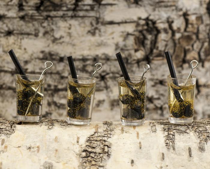 Berlock Drink 11x25 mm, Guld (st)