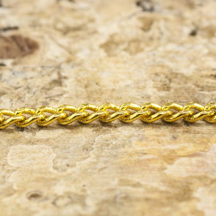 Smyckeskedja 1,4x2 mm, Guldfärg (meter)