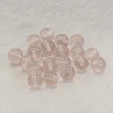 Glasp&auml;rla rund 8 mm, Rosa (20st)