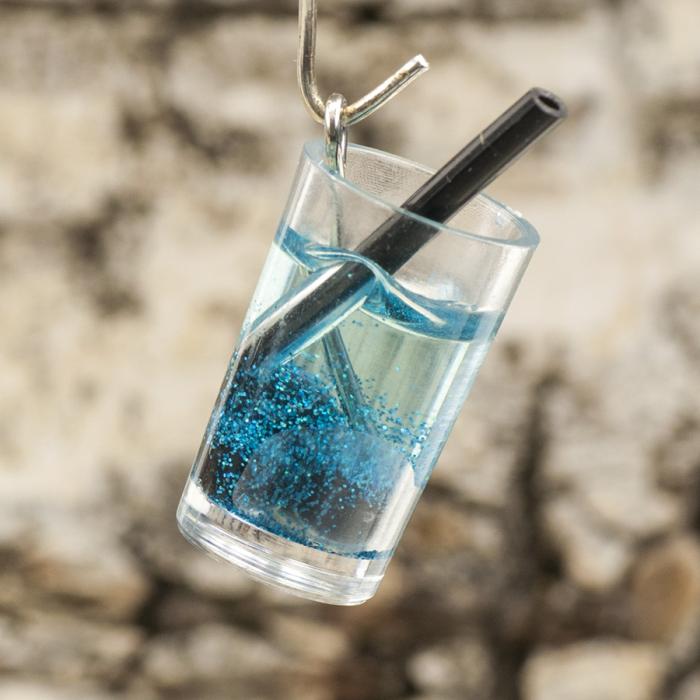 Berlock Drink 11x25 mm, Turkos (st)