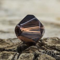 Glaspärla bicone 8 mm, Ljung (10st)