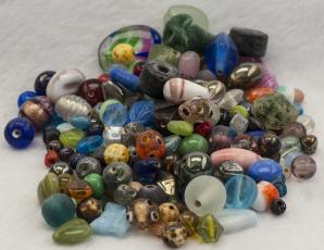 Glasp&auml;rla 2-15 mm, F&auml;rgmix (150g)
