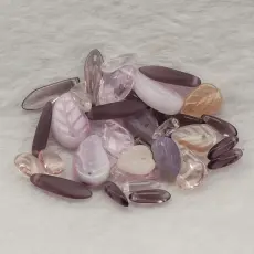 Glasp&auml;rlor l&ouml;vmix v&aring;r, Rosa/Lilamix (10g)