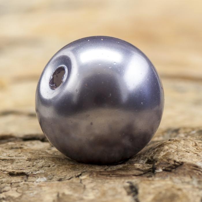 Vaxad glaspärla 10 mm, CornflowerBlue (10st)
