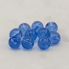 Glasp&auml;rla 10 mm, Bl&aring;, (10 st)