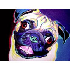 Diamond Painting Canvas 22 x 22 cm, Mops