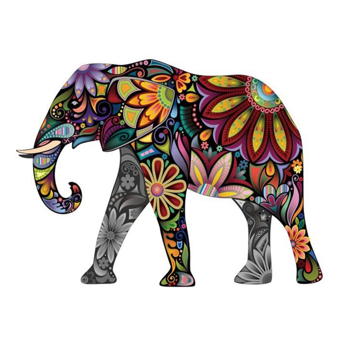 Diamond Painting Canvas 22 x 22 cm, Elefant