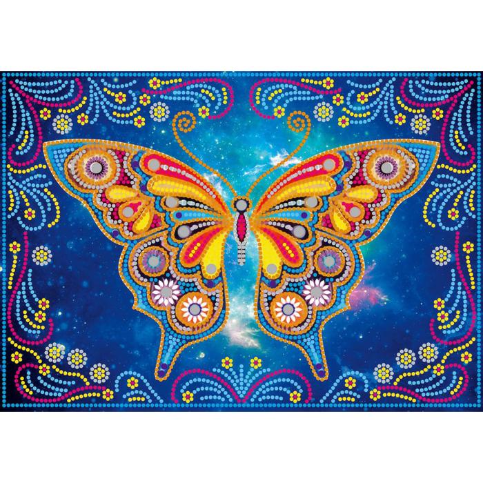 Diamond Painting Canvas 22 x 22 cm, Fjäril