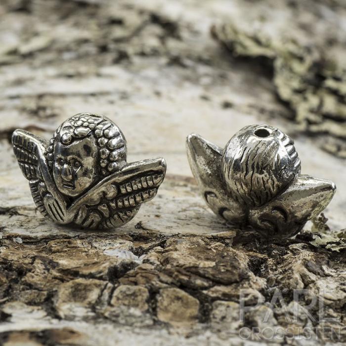 Mellandel Ängel 12x19 mm, Antiksilver (st)