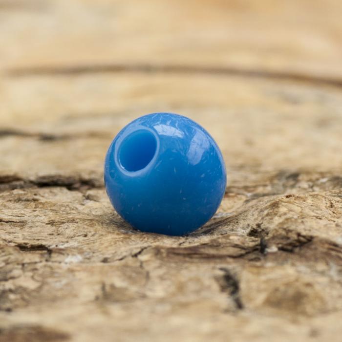 Rund akrylpärla 6 mm, Djup himmelsblå (30st)