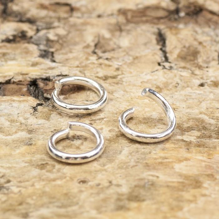 Ring öppningsbar i Rostfritt stål 5 mm, Silverfärg (20st)