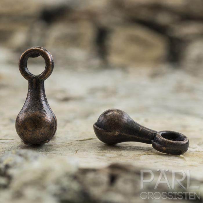 Droppe till förlängningskedja 3x7 mm, Antikkoppar (20st)