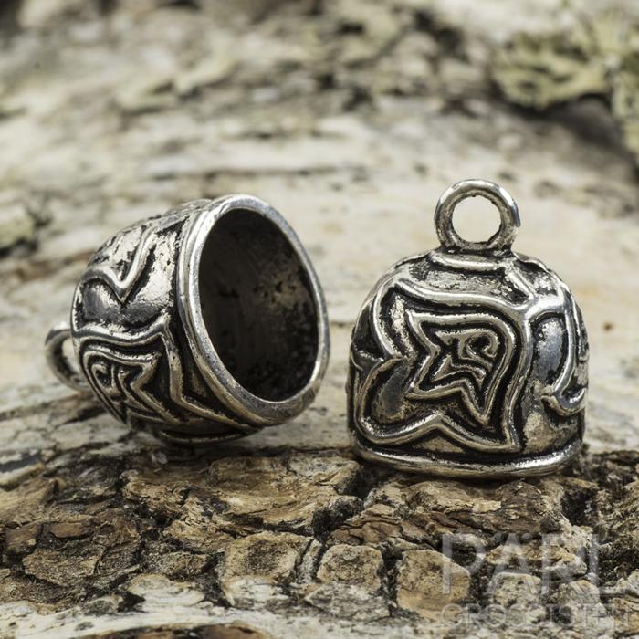 Bandavslut 15x18 mm, Antiksilver (st)