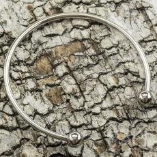 Stel armring 64 mm, Platinaf&auml;rg (st)