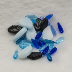 Glasp&auml;rlor L&ouml;vmix Himmel, Bl&aring;mix (10g)