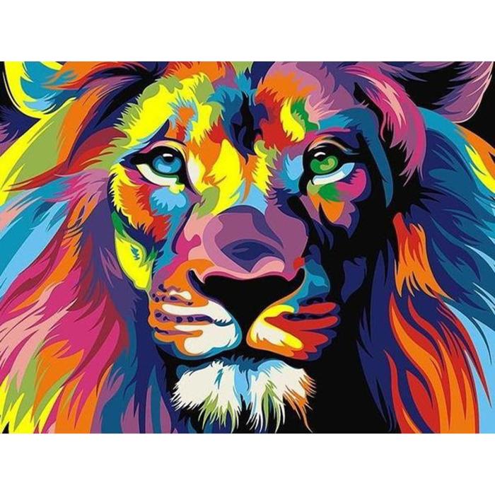 Diamond Painting Canvas 40 x 30 cm, Lejonmonarken