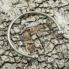 Stel armring 53 mm, Platinafärg (st)