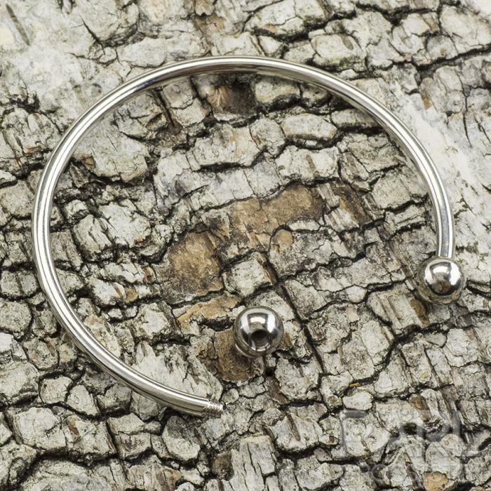 Stel armring 59 mm, Platinafärg (st)