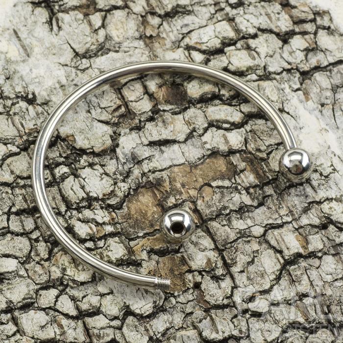 Stel armring 53 mm, Platinafärg (st)