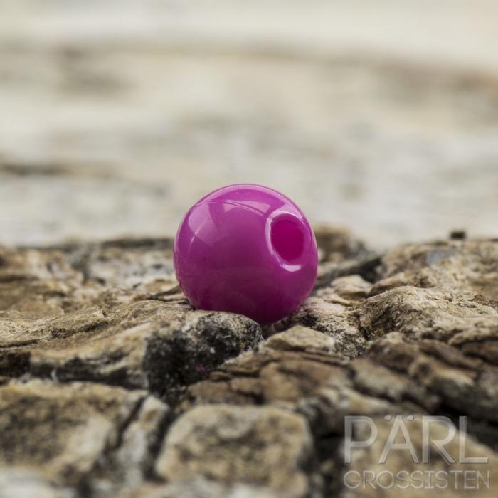 Rund akrylpärla 4 mm, Cerise (100st)