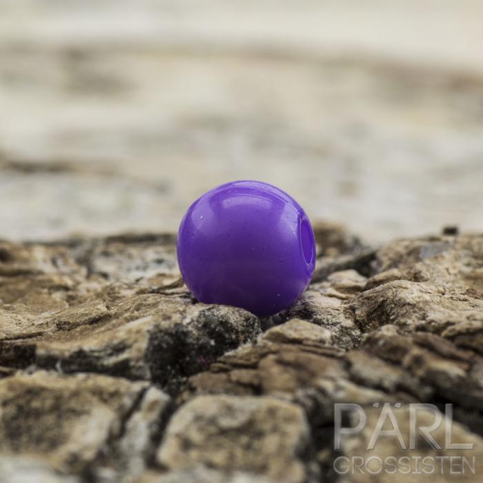 Rund akrylpärla 4 mm, Lila (100st)