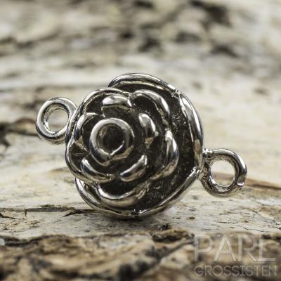 Magnetlås Blomma 20x13 mm, Platinafärg (st)