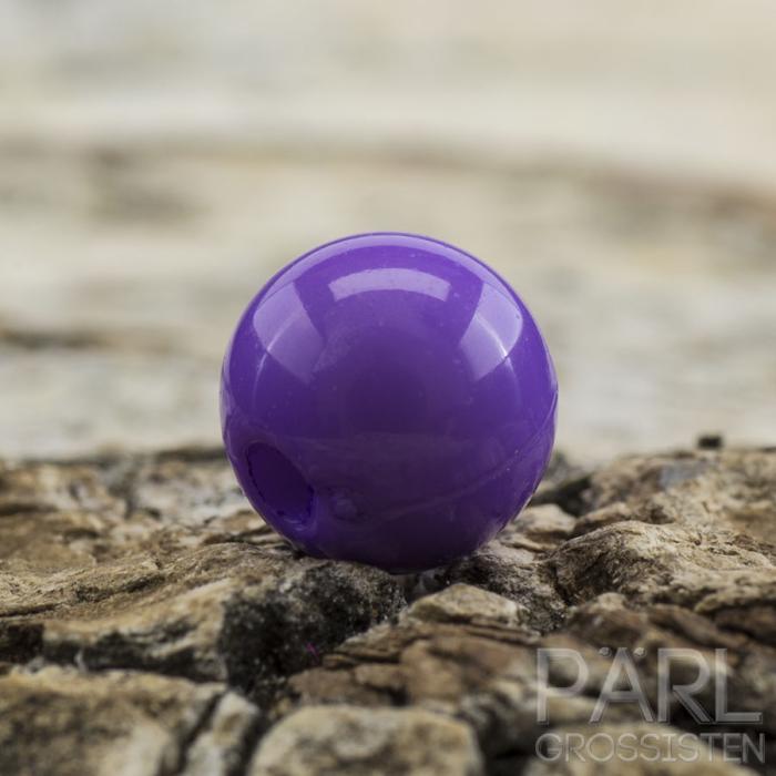 Rund akrylpärla 6 mm, Lila (50st)