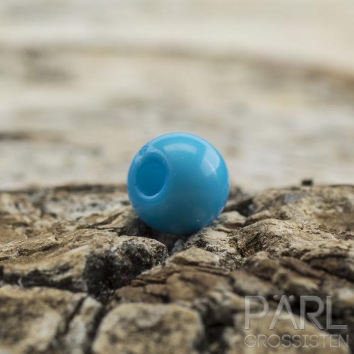 Rund akrylpärla 4 mm, Blå (100st)