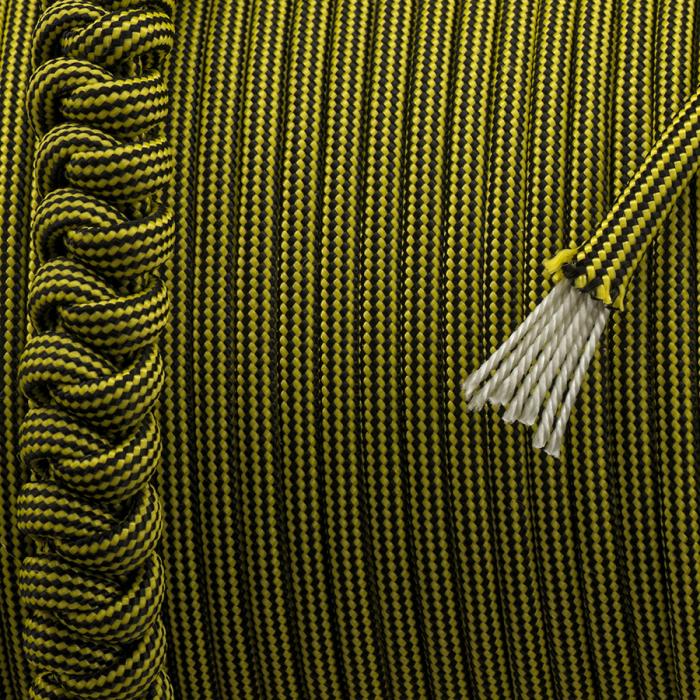 Paracord 550, Sofit Yellow Black Stripe (meter)