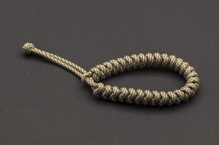 Paracord 550, Coyote Silver Twist (meter)